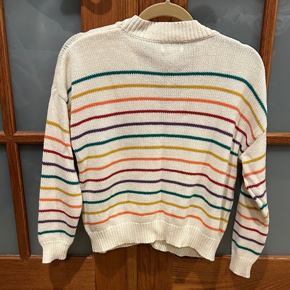 ACOA Women's Multicolor Striped Cardigan Sweater - Picture 4 of 7